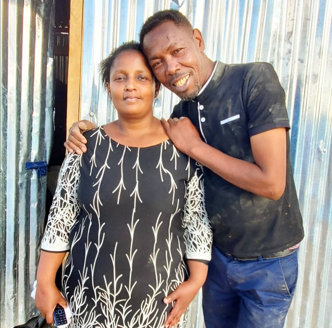 Omosh with his first wife