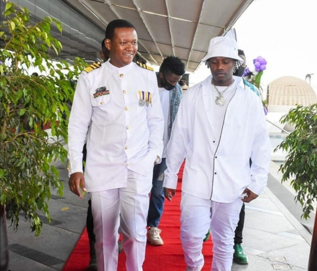 Alfred Mutua with Rayvanny