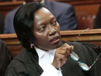 MARTHA KARUA STORMS OUT OF THE SUPREME COURT.