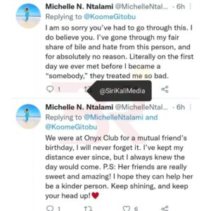 Michelle Ntalami's Tweet